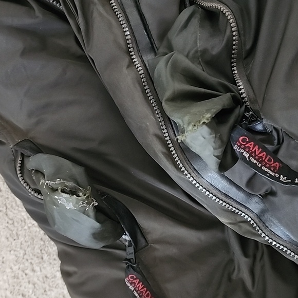 Canada WeatherGear Super Triple Goose Puffer Jacket Women S Green Coat Parka Fur - Picture 17 of 17